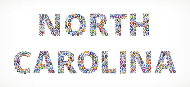 北卡罗来纳州人脸矢量按钮图片下载