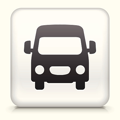 方形按钮与Van版税免费矢量艺术图片下载