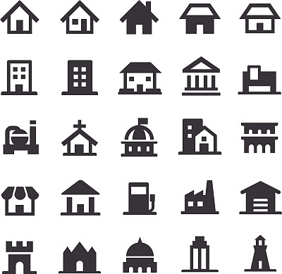 建筑图标-智能系列图片下载