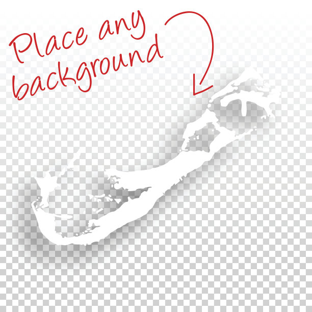 百慕大地图设计-空白背景图片下载