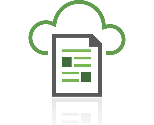 云计算图标上的白色背景。——FreshSeries图片下载