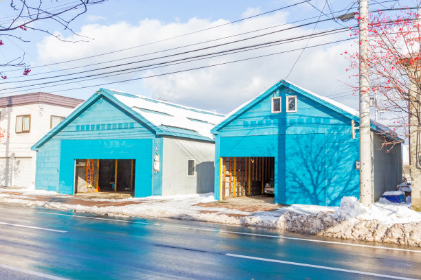 小樽城周围的商业建筑图片下载