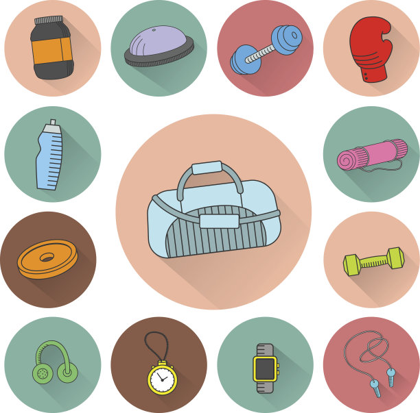 健身器材的图标图片下载