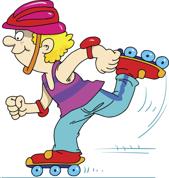 滚轴孩子素材图片