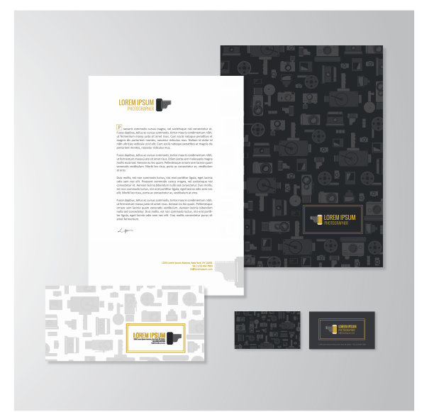 摄影师文具设计图片下载