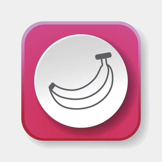 水果香蕉图标图片下载