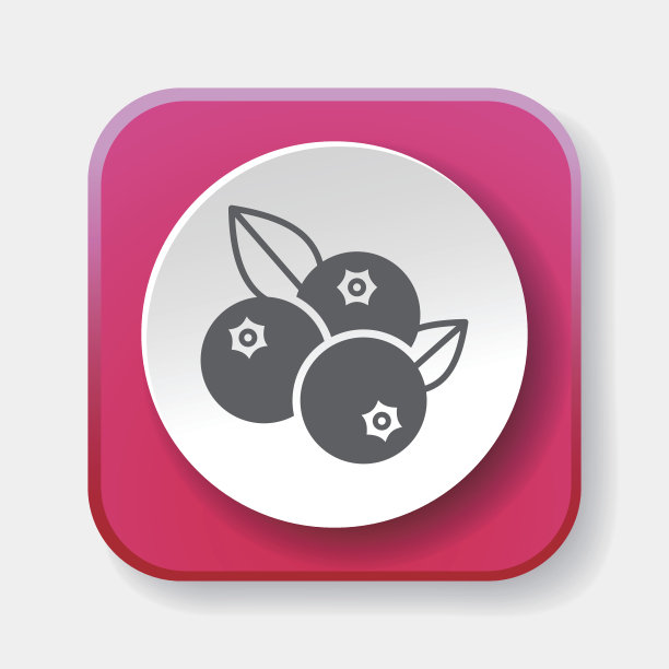 蓝莓水果图标图片下载