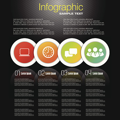 业务信息图表设计图片下载