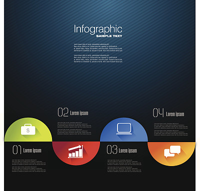 业务信息图表设计图片下载