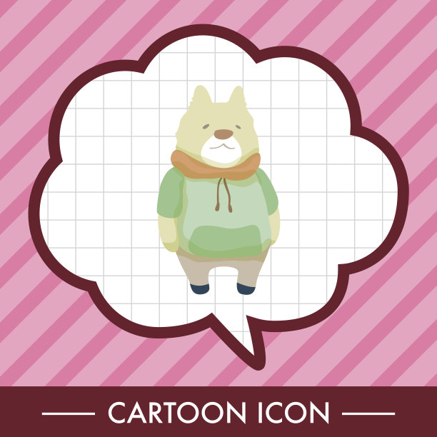 动物狗卡通主题元素图片下载