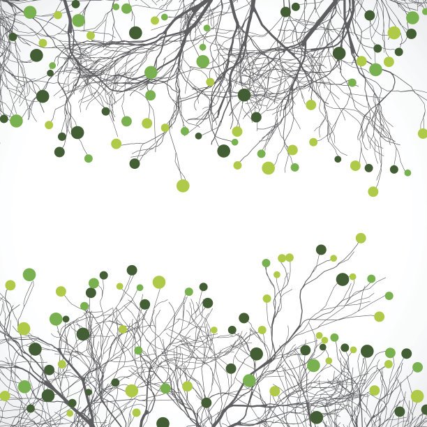 彩色分支图案背景图片下载