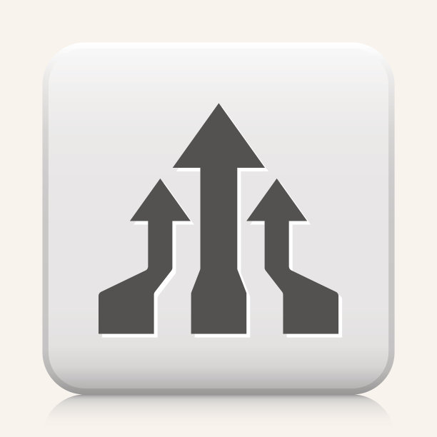 带有信息图表的方形按钮免版税矢量图标图片下载
