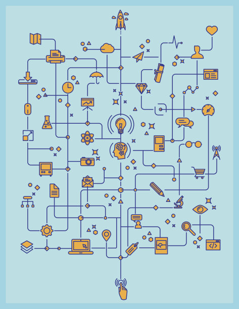 线条艺术技术和创作过程图片下载