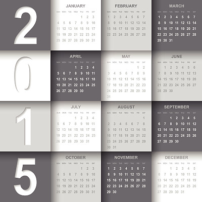 2015年日历图片下载