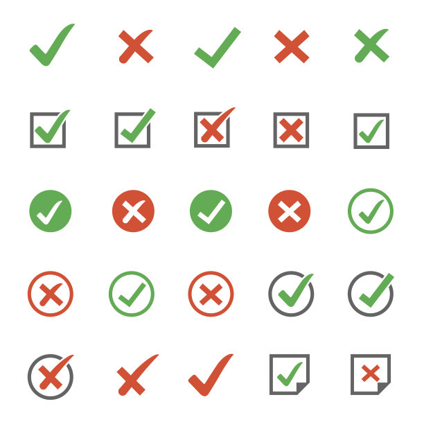 检查标志图标图片下载