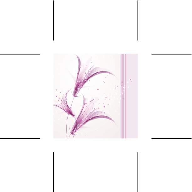 矢量背景与软花图片下载