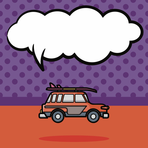 汽车涂鸦，演讲泡泡图片下载