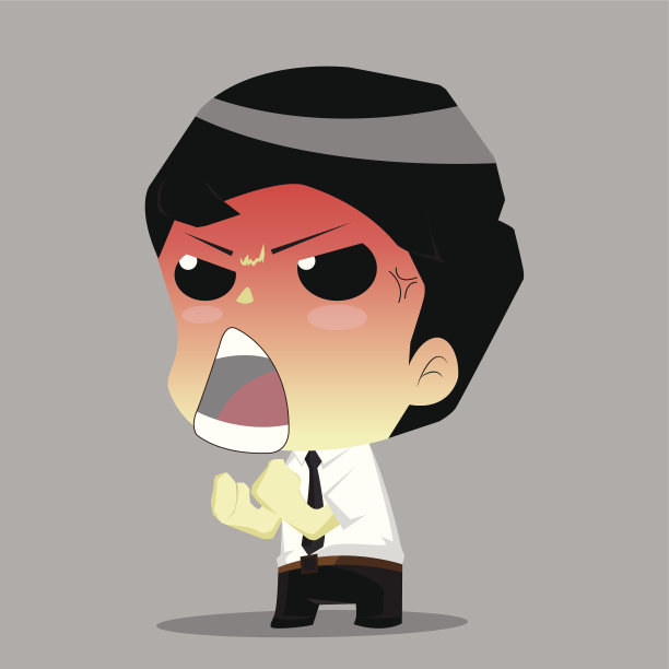 愤怒的商人图片下载