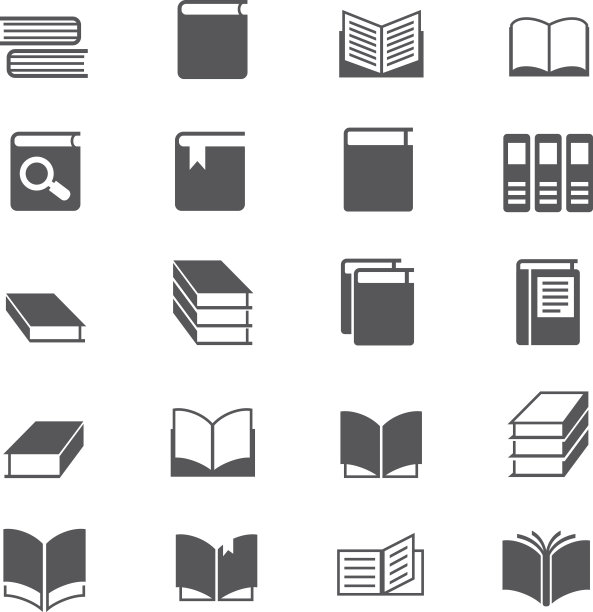 书的图标集图片下载