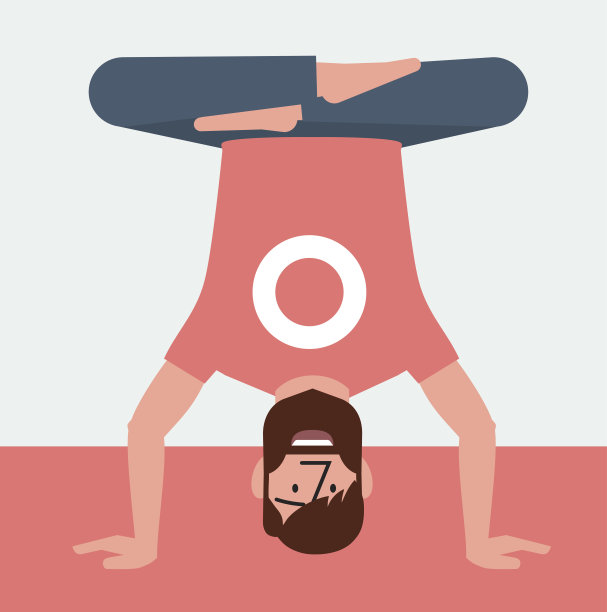 上下瑜伽人素材图片