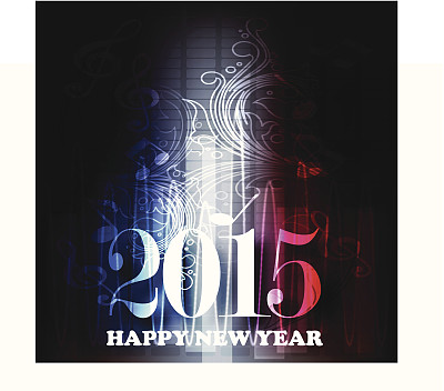2015年，新年庆祝背景图片下载