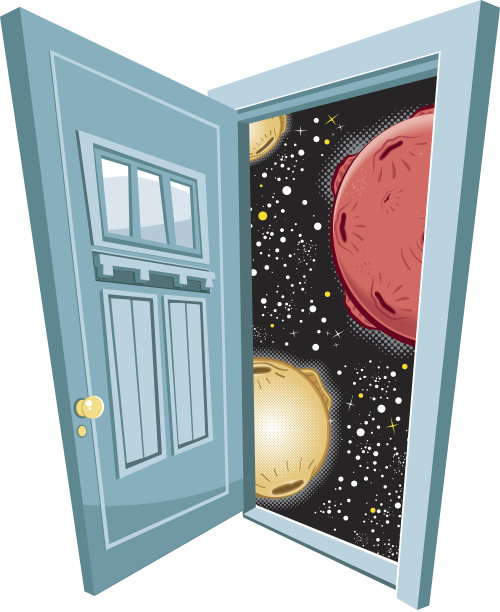 门的空间图片下载