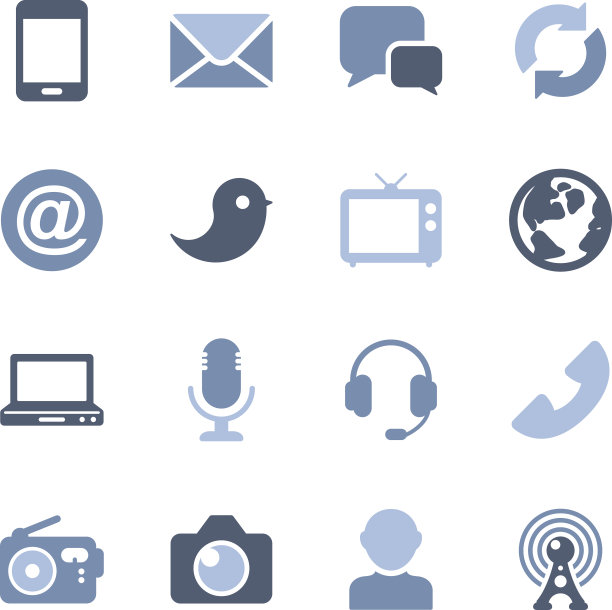 传播和媒体图标图片下载