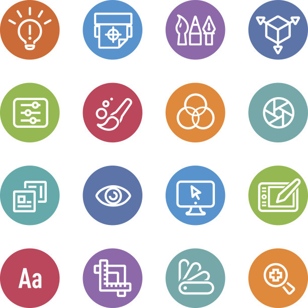 图形设计图标-圆线系列图片下载