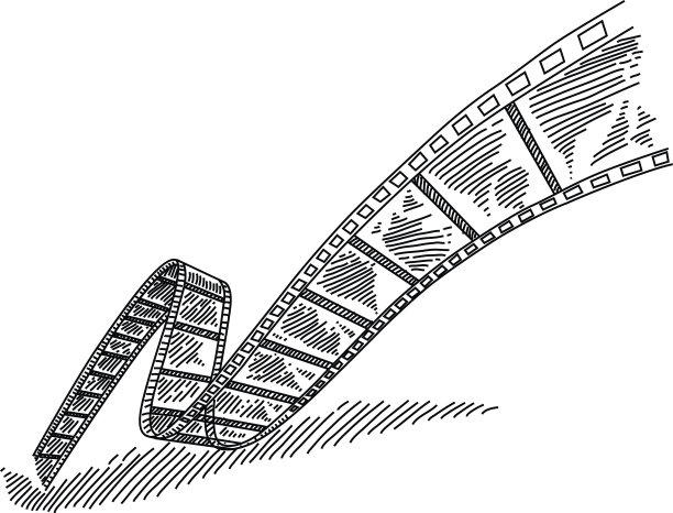 电影卷轴画图片下载