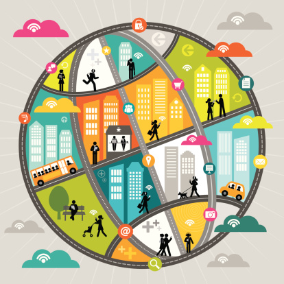 动态全球通信图片下载