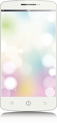 矢量白色智能手机图片下载