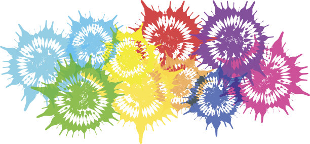 彩色花朵的屁股图片下载