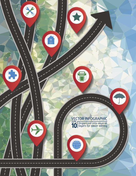 时尚的道路信息图上的水泥纹理背景图片下载