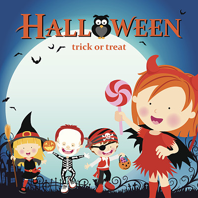 万圣节不给糖就捣蛋图片下载