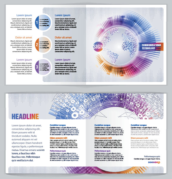 平面设计模板“通讯技术”图片下载