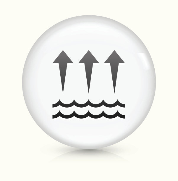 蒸发图标上的白色圆形矢量按钮图片下载