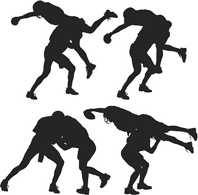 美式足球运动员的行动图片下载