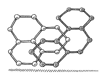 六边形分子结构图图片下载