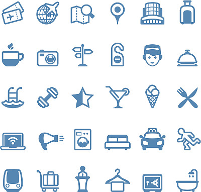 酒店和旅游图标/ Linico系列图片下载