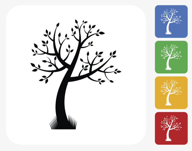 树图标平面图形设计图片下载