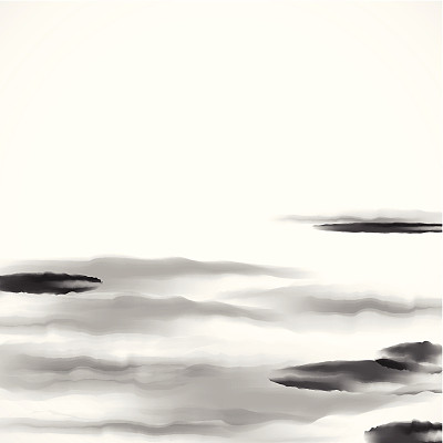 抽象的黑白中国画材料背景图片下载