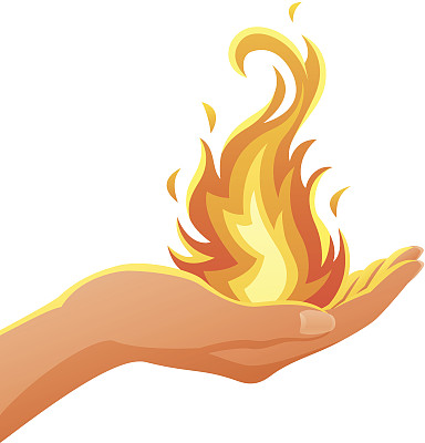 手拿着火焰图片下载