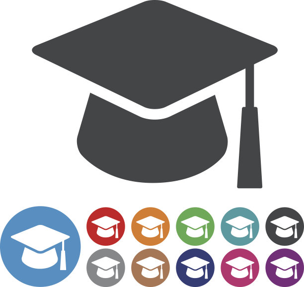毕业帽图标-图形图标系列图片下载