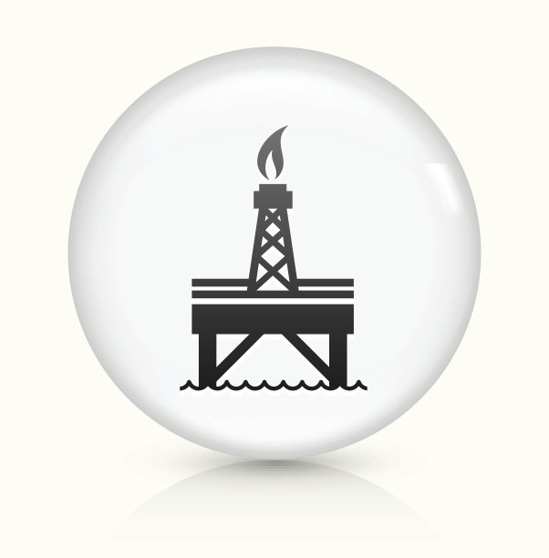 油泵图标上的白色矢量按钮图片下载