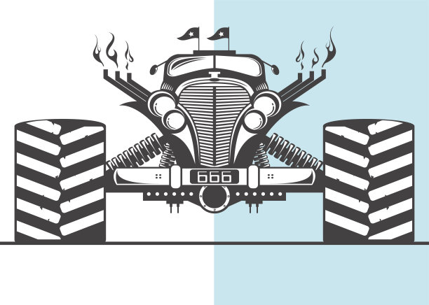 怪兽卡车准备好了图片下载