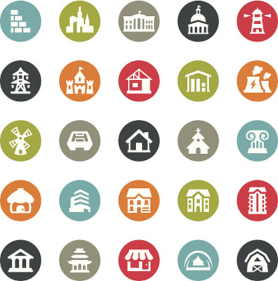 建筑图标/ Ringico系列图片下载