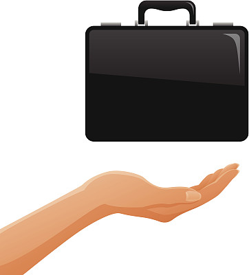 手拿着公文包图片下载