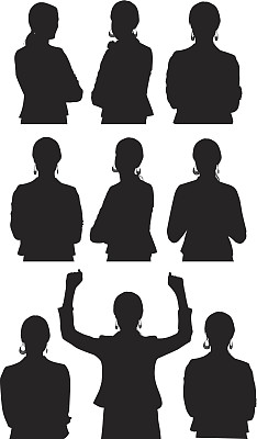 各种各样的女商人的姿势图片下载