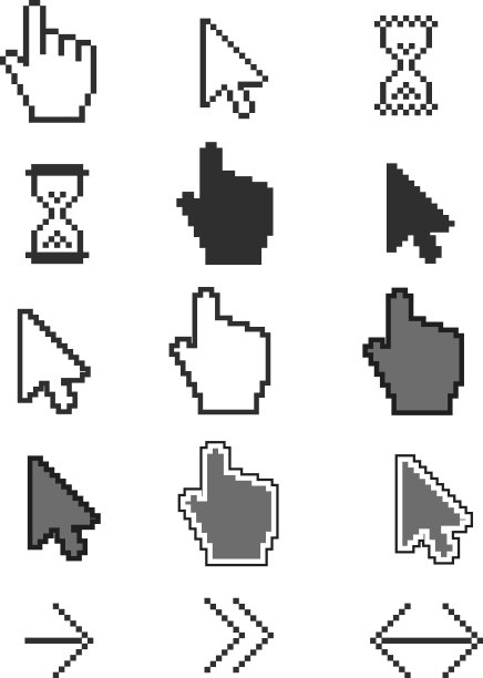 像素光标图标图片下载