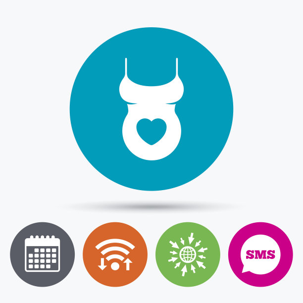 孕妇衬衫标志图标。母性象征图片下载